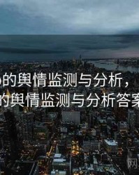 杏吧app的舆情监测与分析，杏吧app的舆情监测与分析答案