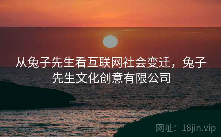 从兔子先生看互联网社会变迁，兔子先生文化创意有限公司