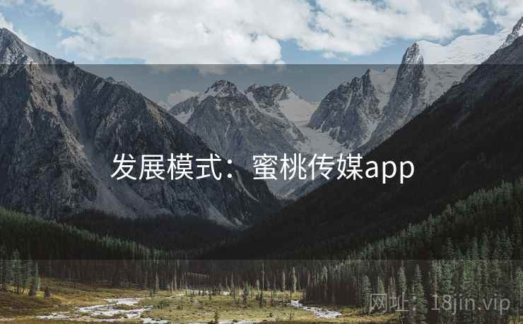 发展模式：蜜桃传媒app