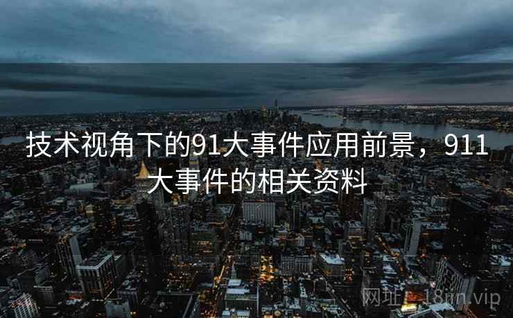 技术视角下的91大事件应用前景，911大事件的相关资料